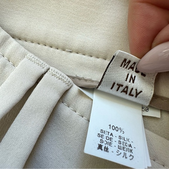 Brunello Cucinelli women silk pants size 4 US Authentic Retail 1200$ - Picture 9 of 9